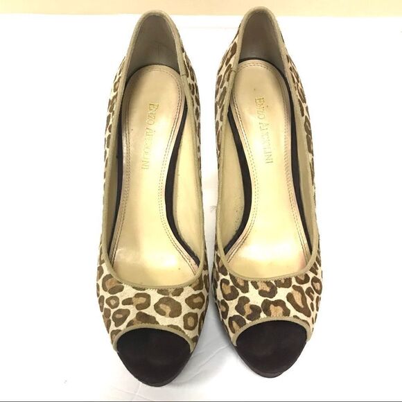 đ EnzoâAngioliniâanimalâprint platformââheelsâSzâ8.5 - Picture 2 of 7